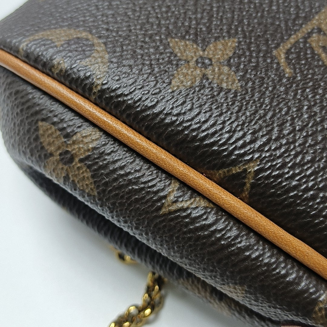 EVA Monogram Coated Canvas Brown