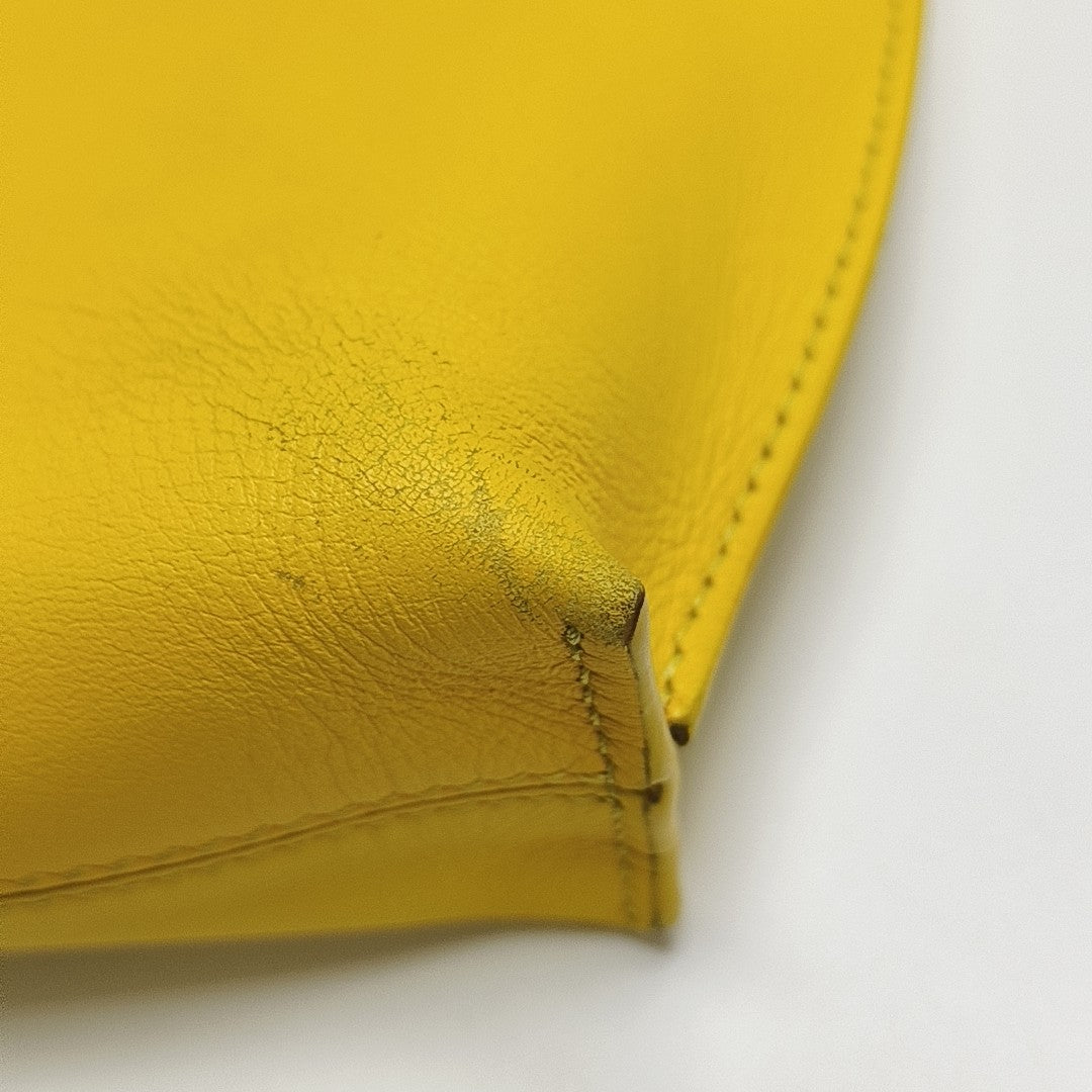 T Pouch Calfskin Yellow