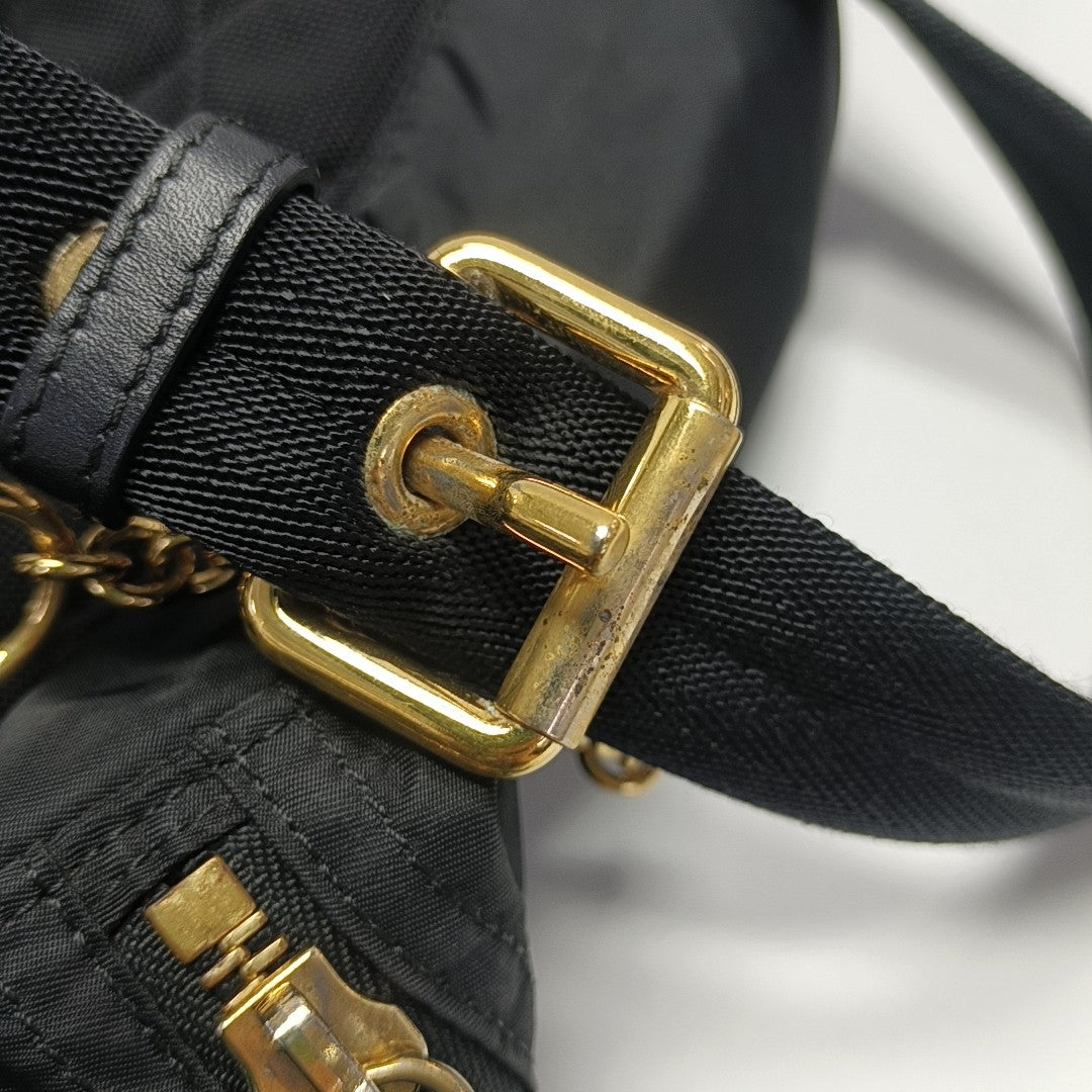 The Rucksack Medium Nylon Black