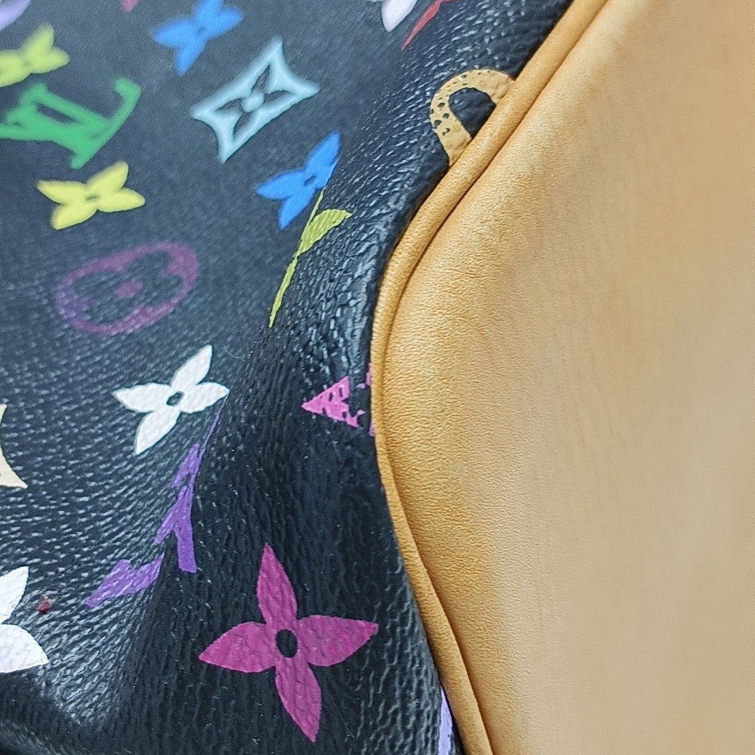 LV × TM NÉONOÉ MM Monogram Coated Canvas Black