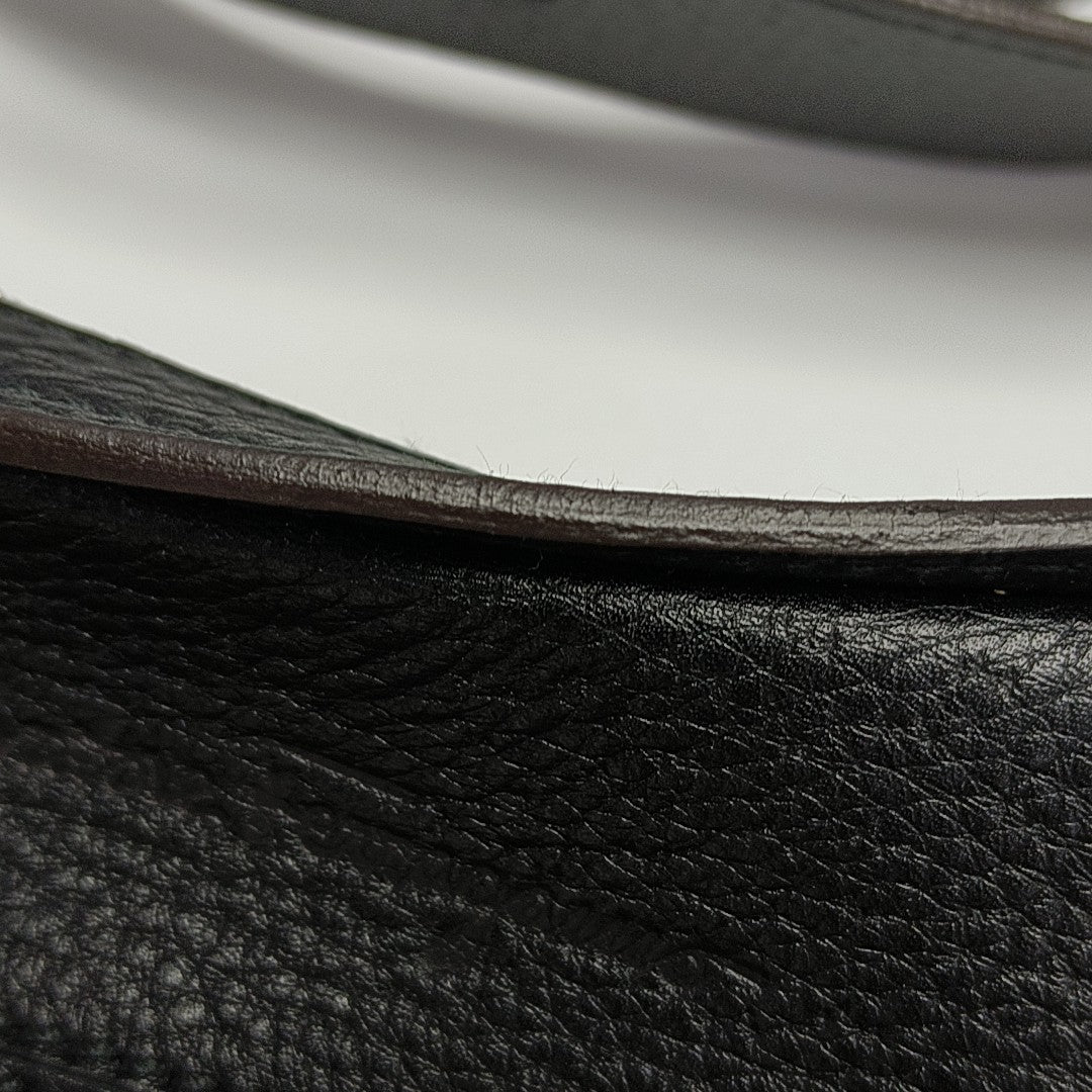 Calfskin Top Handle Bag Black