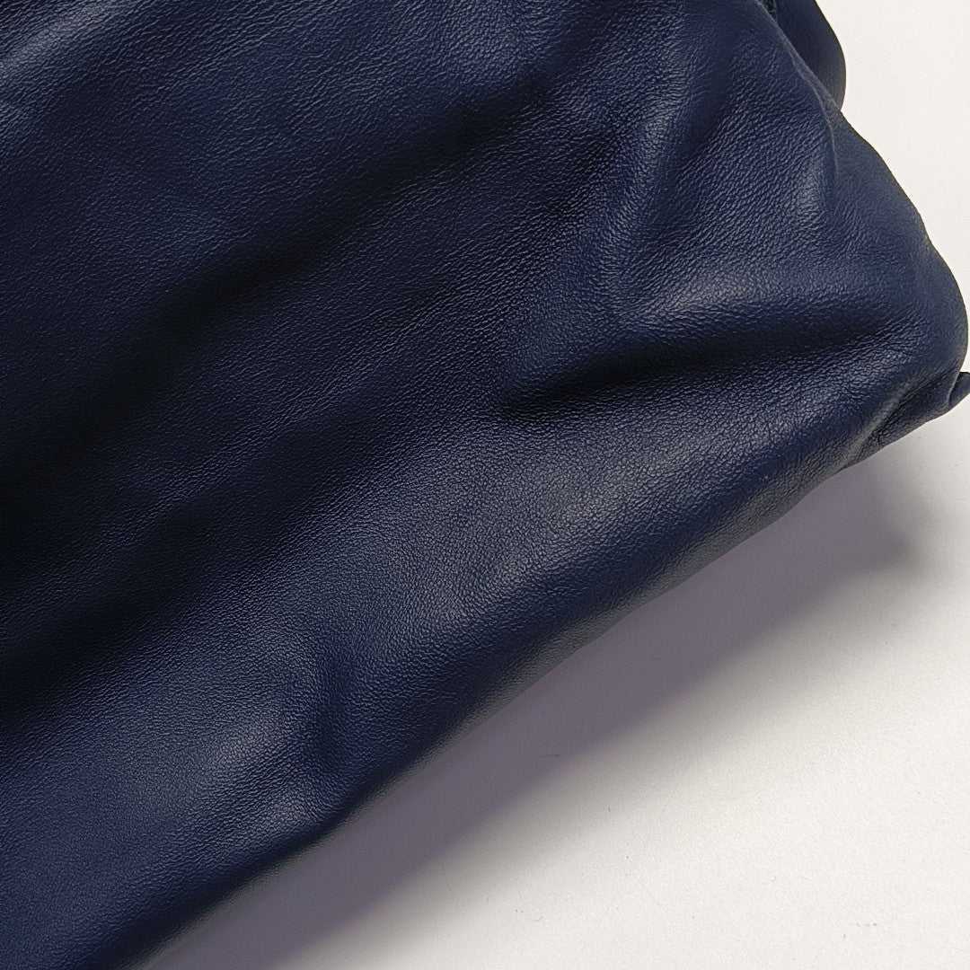 Calfskin Shoulder Bag Blue