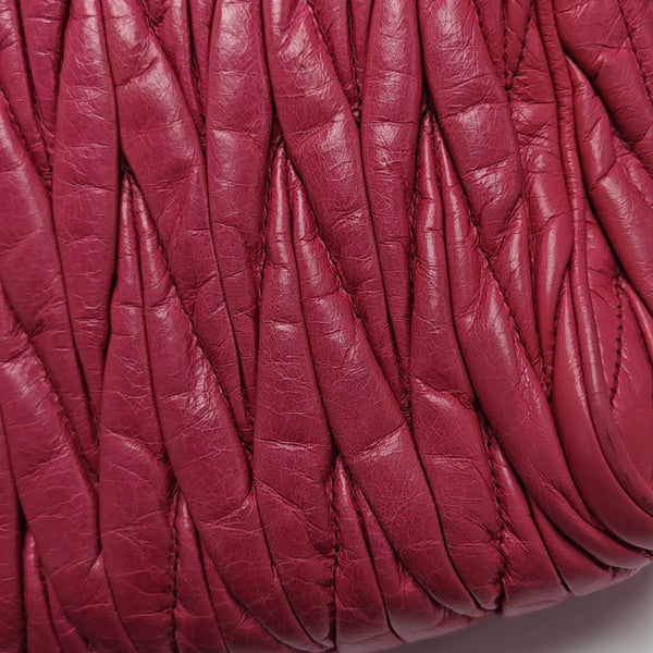 Matelassé Quilted Calfskin Pink