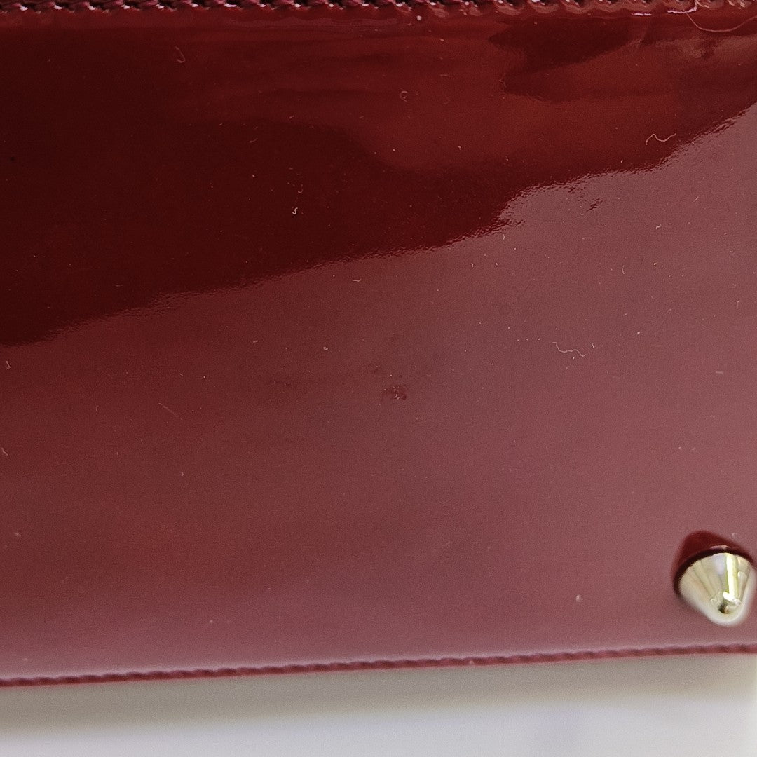 Lady Dior Medium Cannage Patent Leather Red
