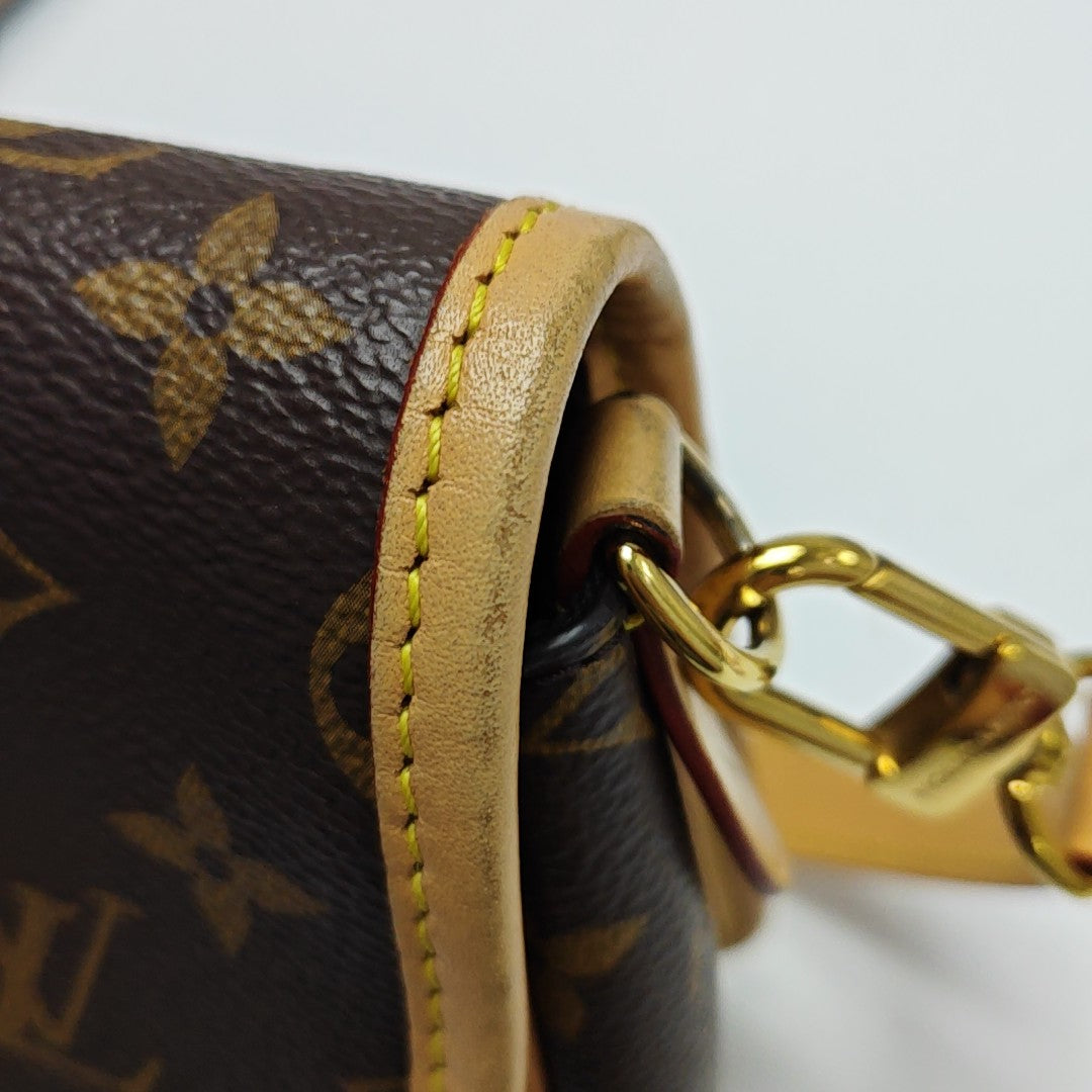 DIANE Monogram Coated Canvas Brown