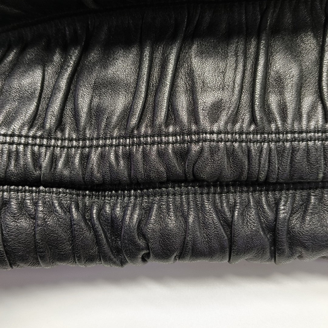 Gaufre Quilted Lambskin Black