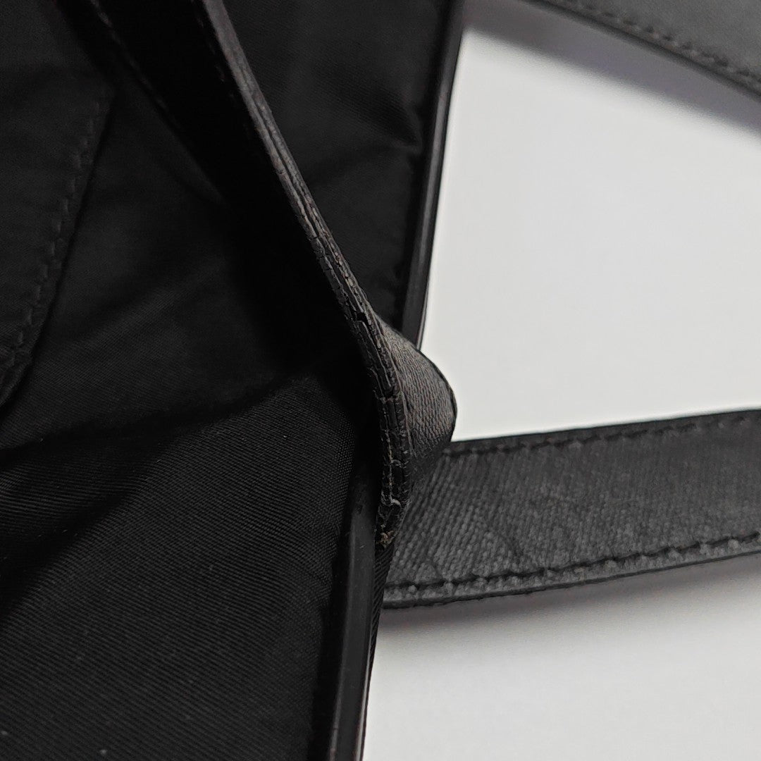 Nylon Top Handle Bag Black