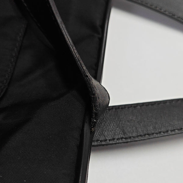 Nylon Top Handle Bag Black