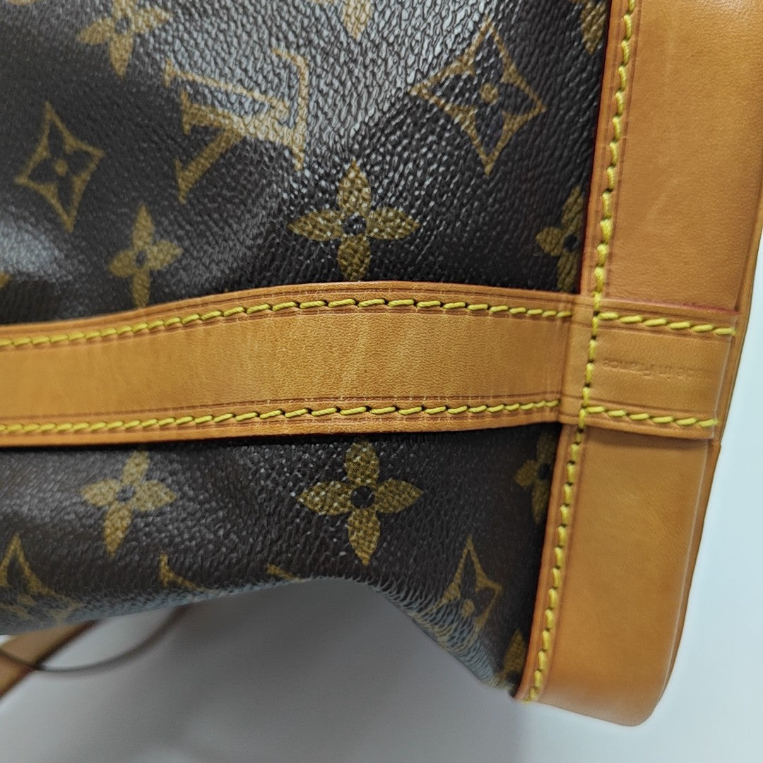 NOÉ BB Monogram Coated Canvas Brown