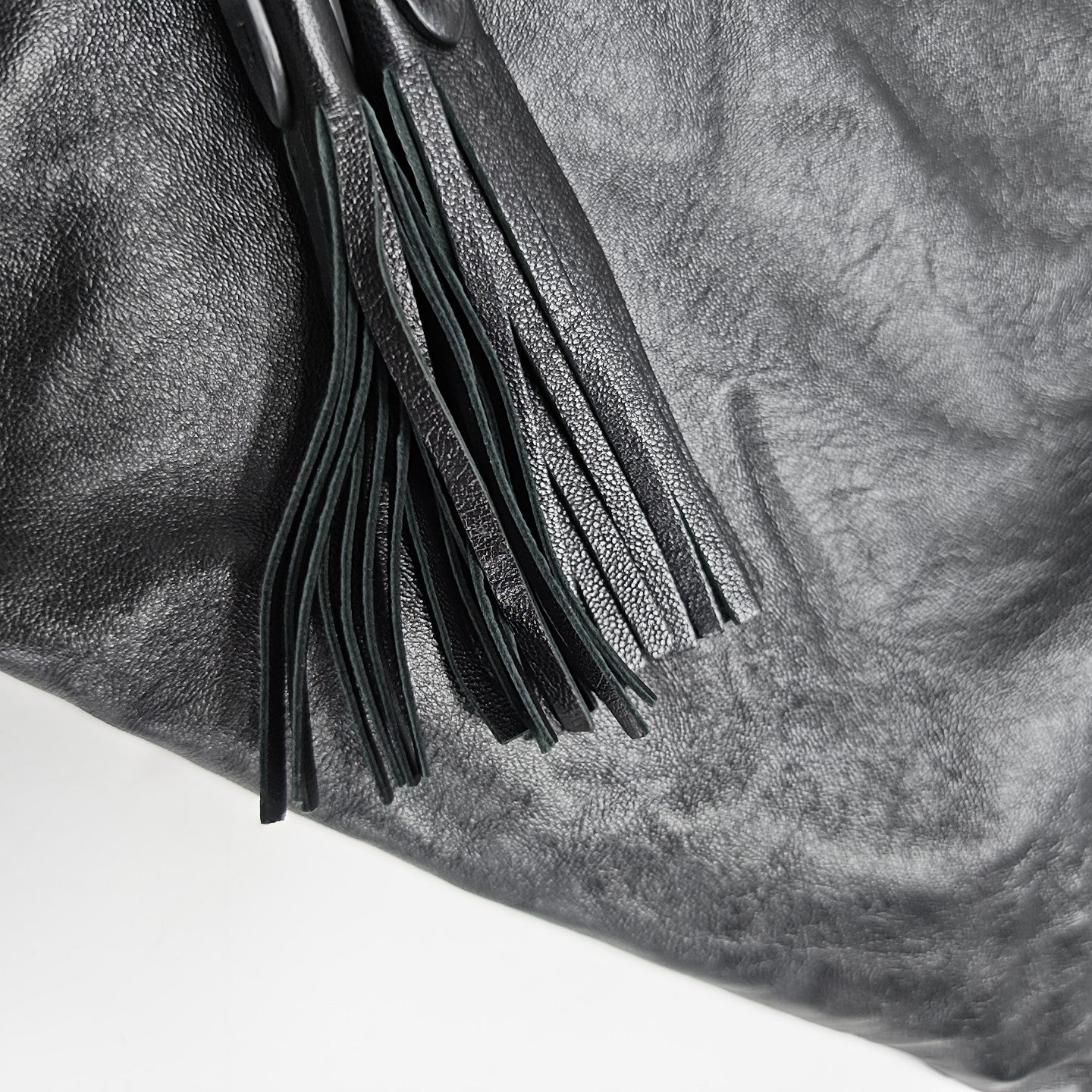 Lambskin Tote Bag Black