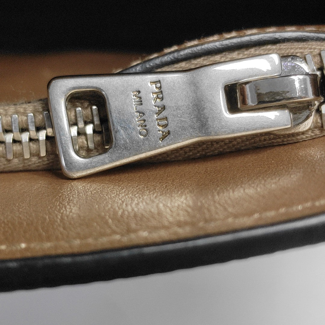 Calfskin Shoulder Bag Beige