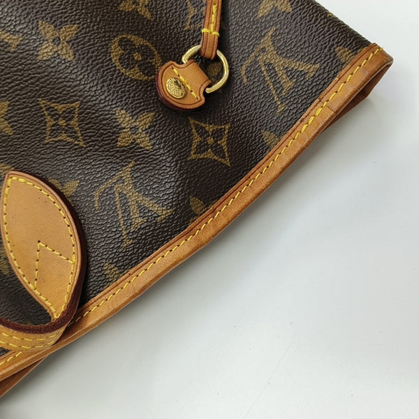 NEVERFULL MM Monogram Coated Canvas Brown