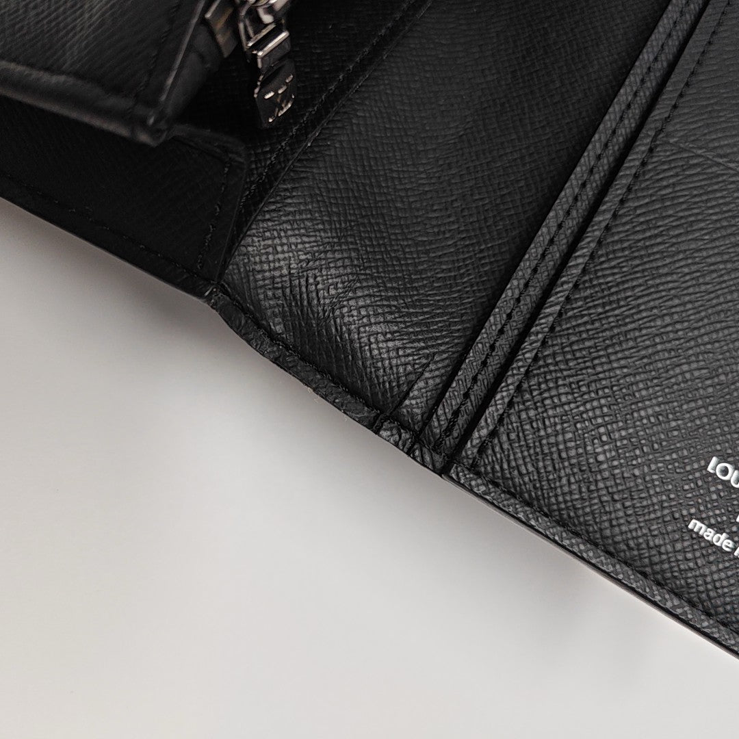 BRAZZA Monogram Coated Canvas Black Wallet