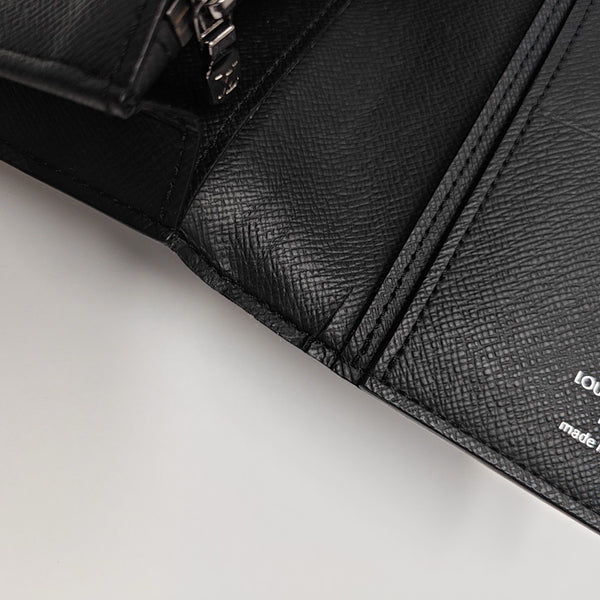 BRAZZA Monogram Coated Canvas Black Wallet