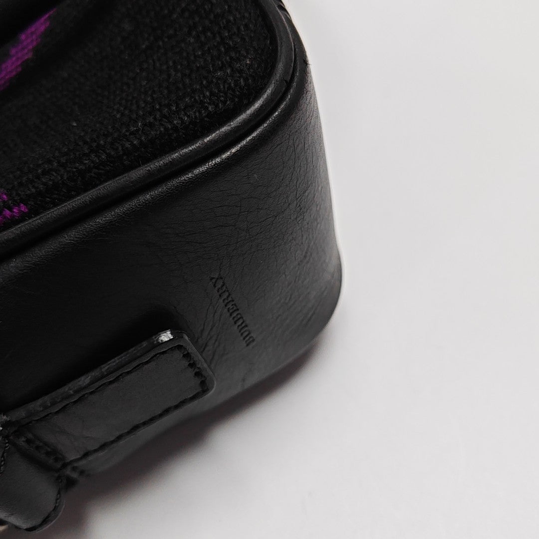 Fabric Top Handle Bag Black