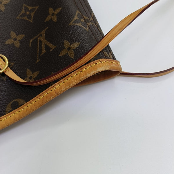 NEVERFULL GM Monogram Coated Canvas Brown