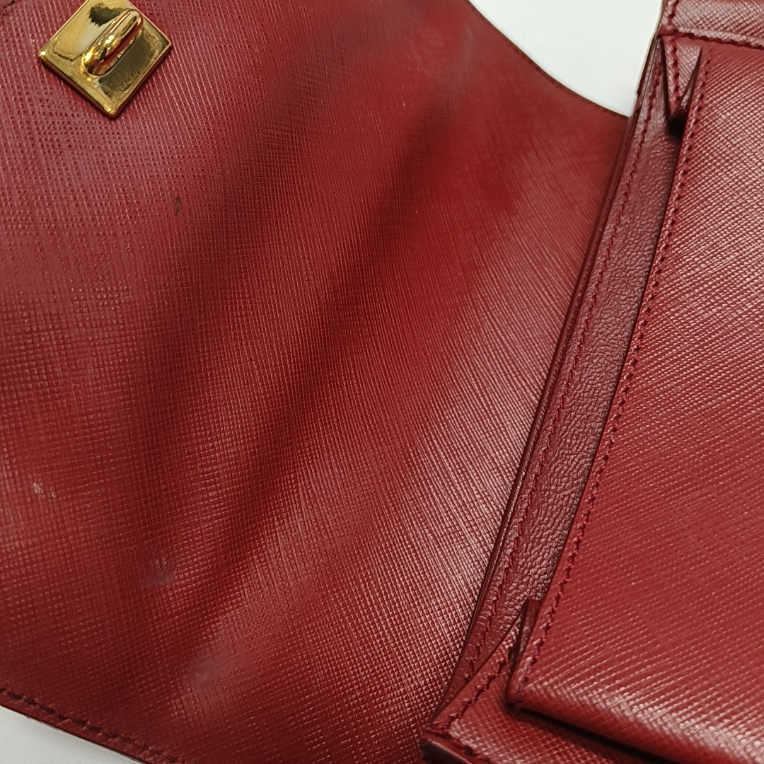 Gancini Calfskin Red