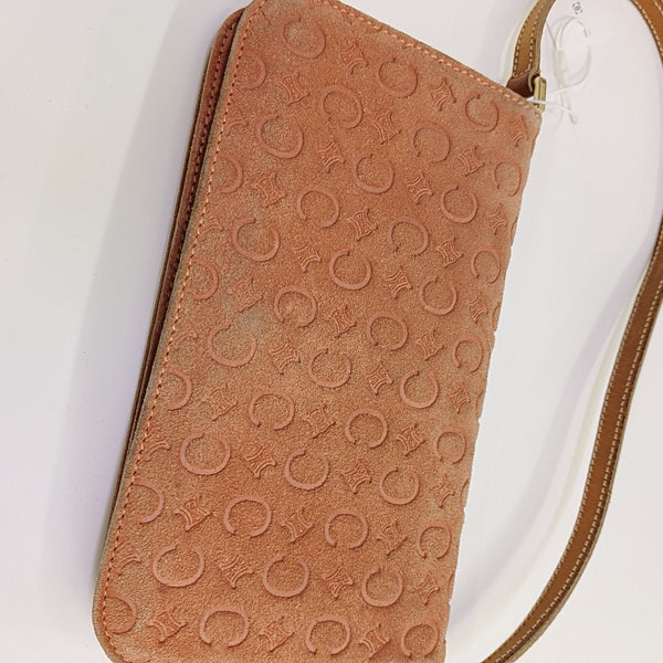 Suede Top Handle Bag Orange
