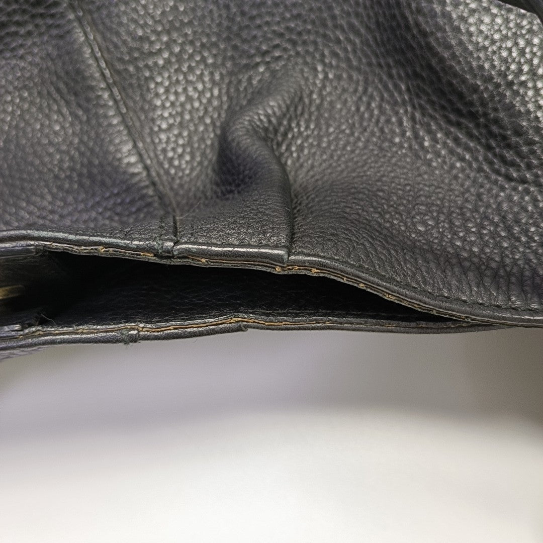 Gancini Quilted Calfskin Black