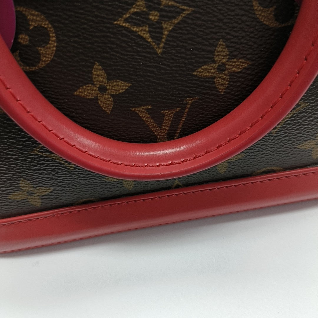 ALMA BB Monogram Coated Canvas Brown