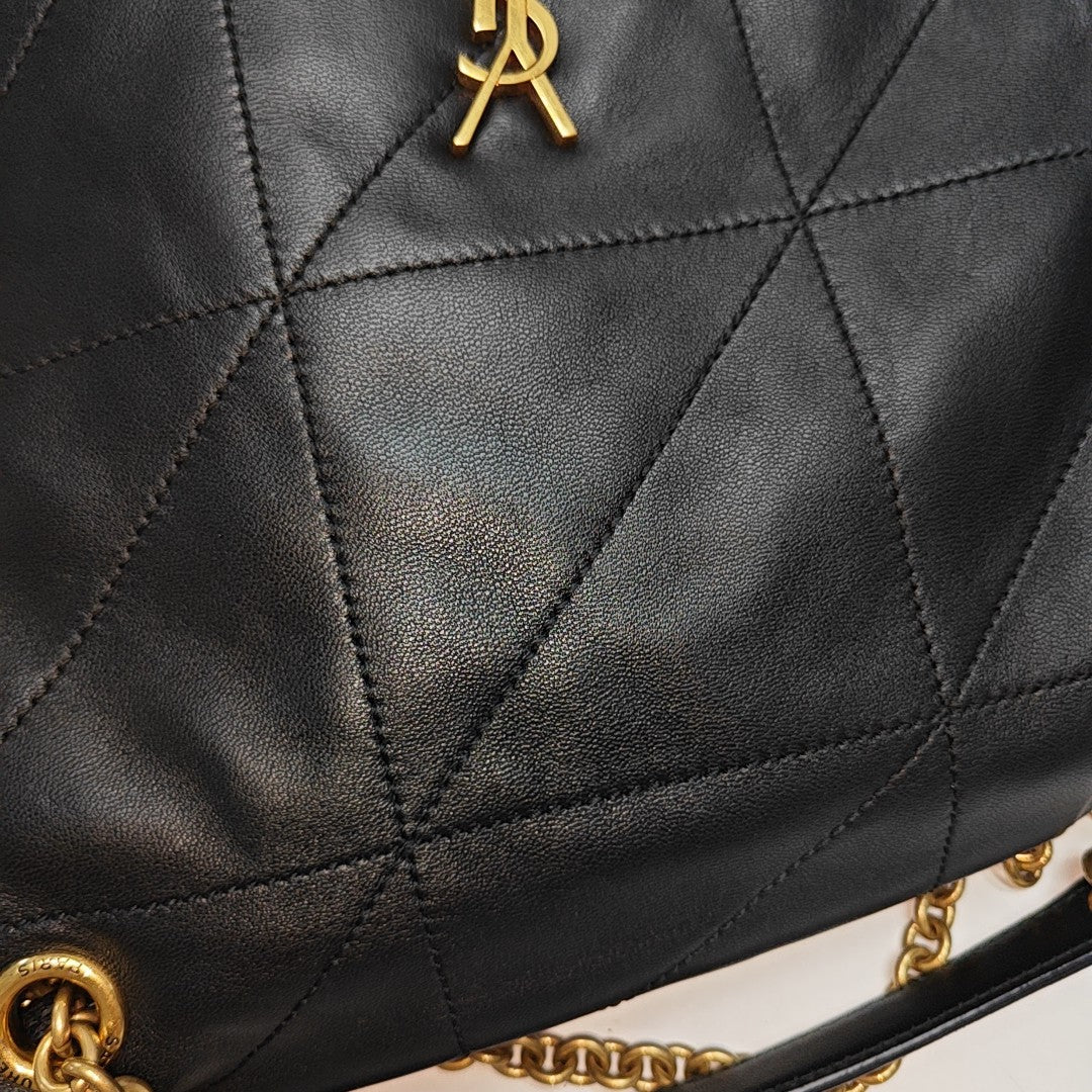 JAMIE Small Quilted Lambskin Black