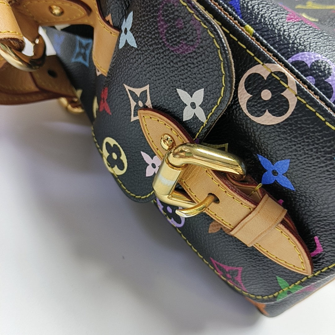 LV × TM NÉONOÉ MM Monogram Coated Canvas Black