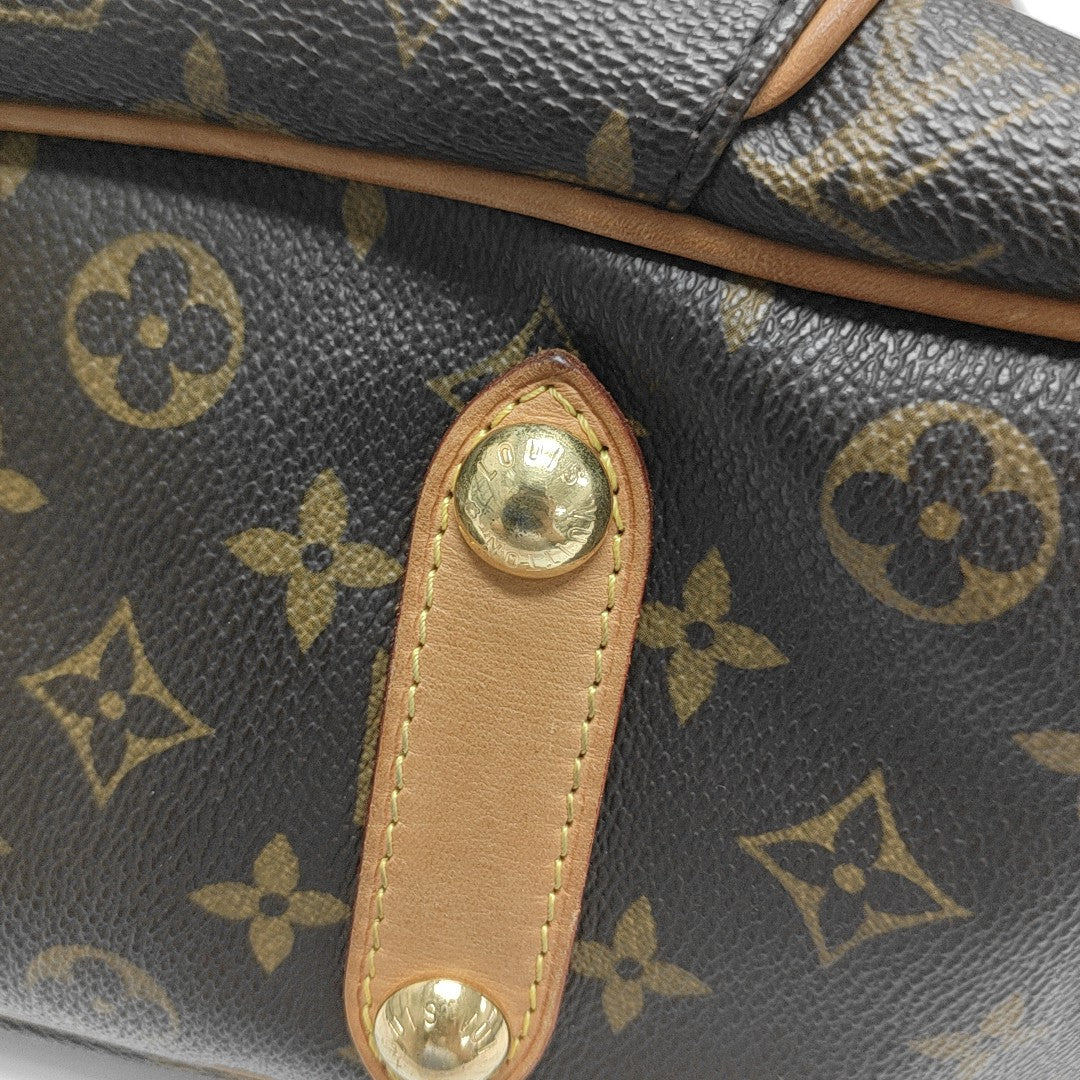 GALLIERA Monogram Coated Canvas Brown