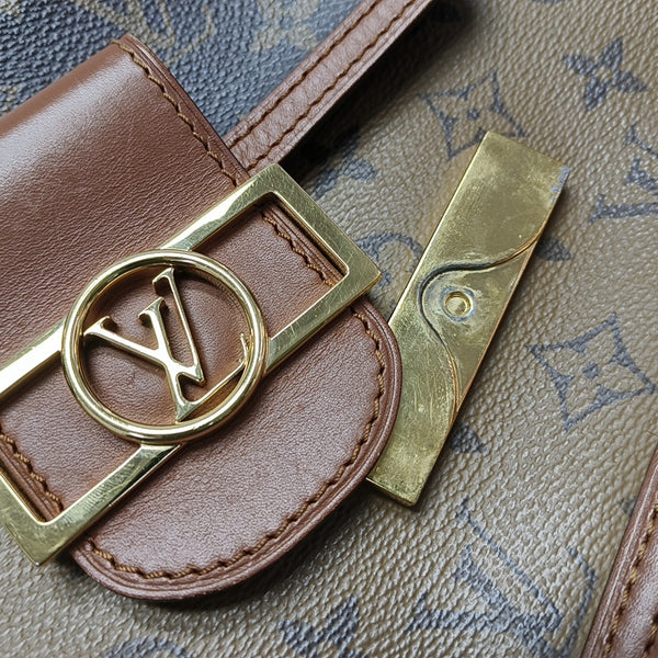 DAUPHINE Mini Monogram Coated Canvas Brown