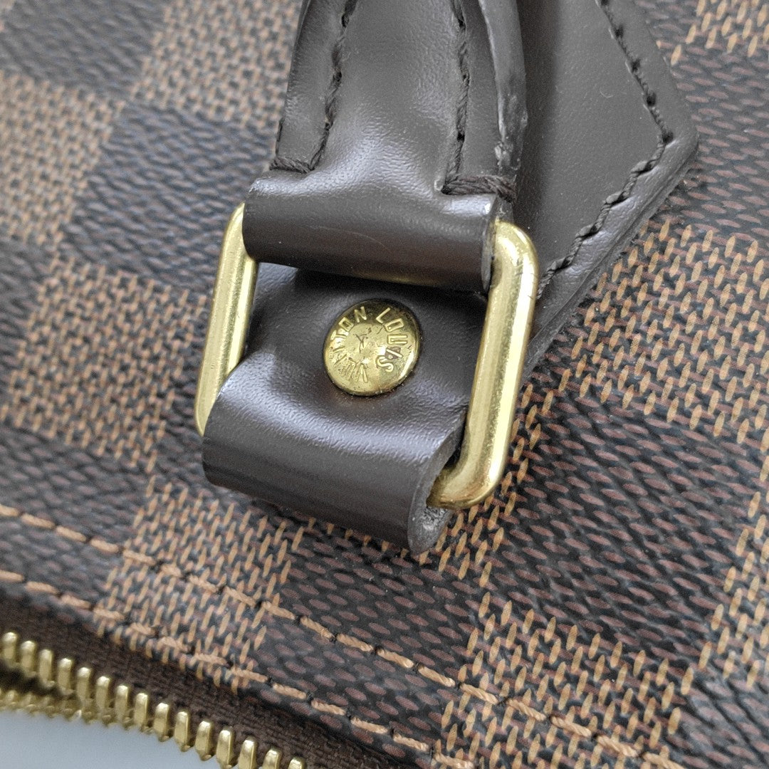 SPEEDY 30 Damier Ebene Coated Canvas Brown