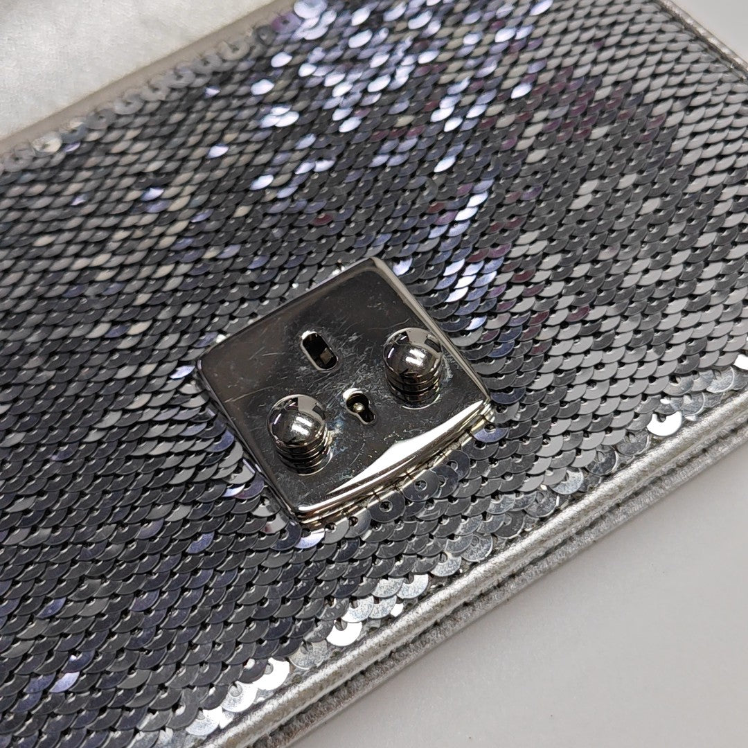 Miu Confidential Sequins Silver