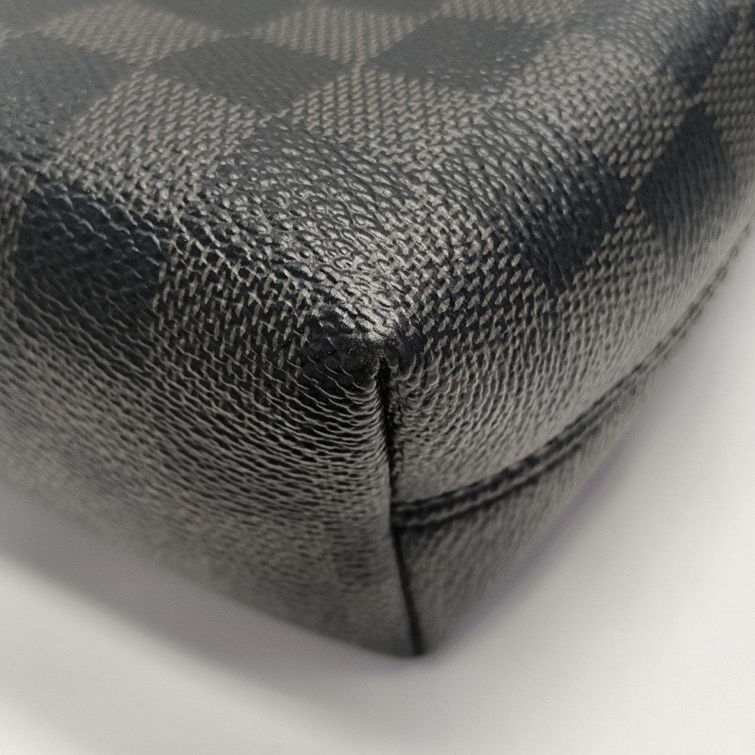 MICK Damier Graphite Coated Canvas Gray
