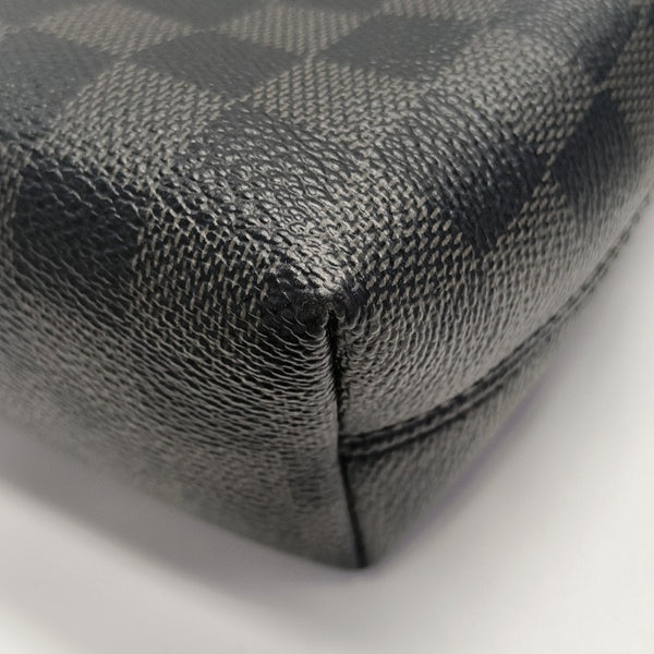 MICK Damier Graphite Coated Canvas Gray