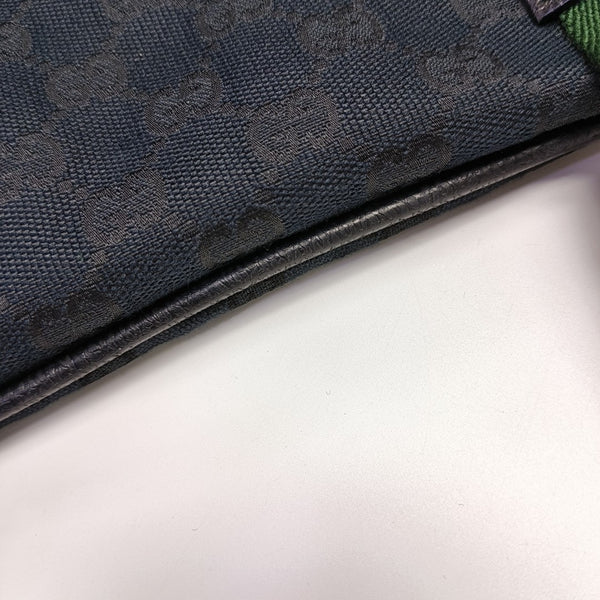 Monogram Canvas Shoulder Bag Blue