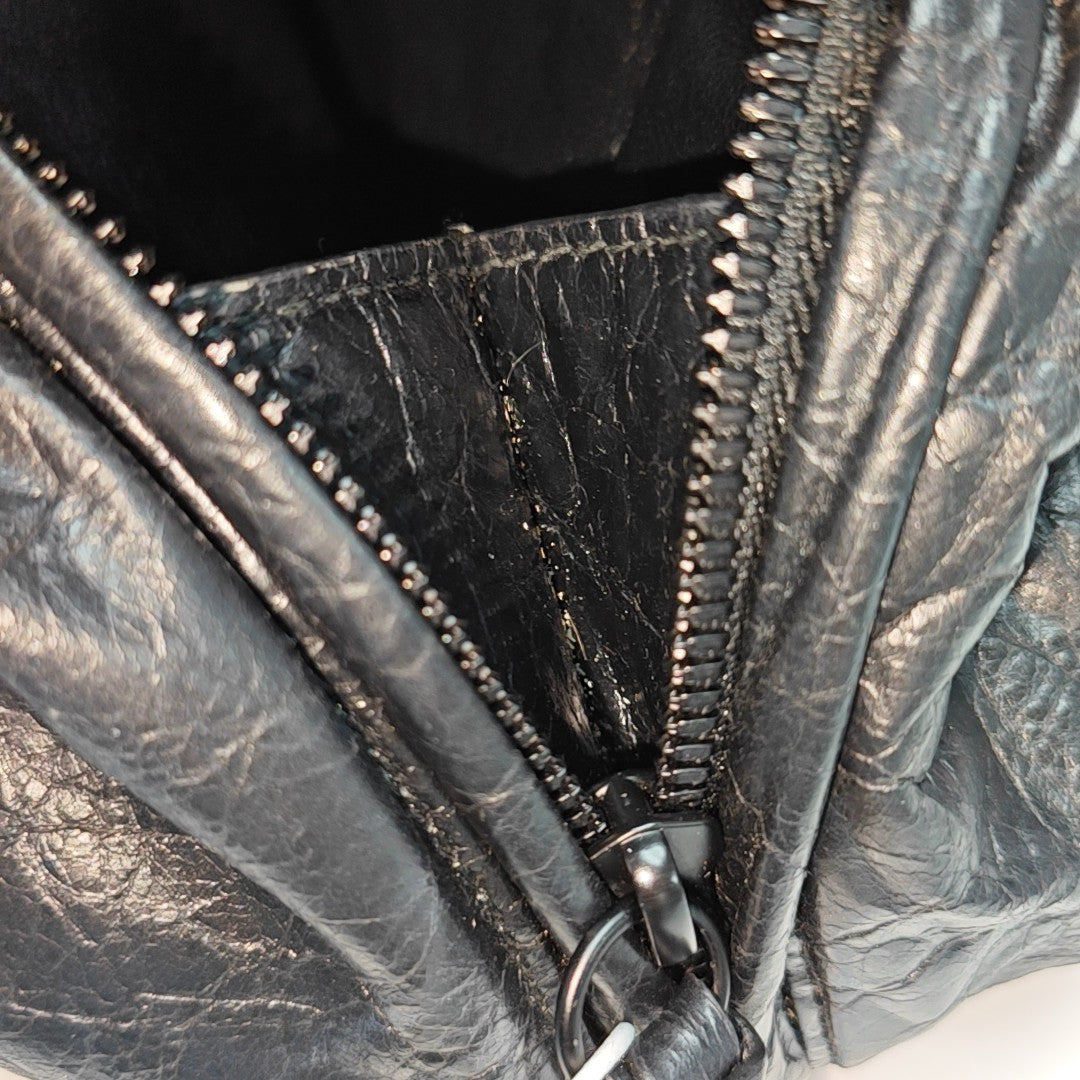 Puffer Small Calfskin Black