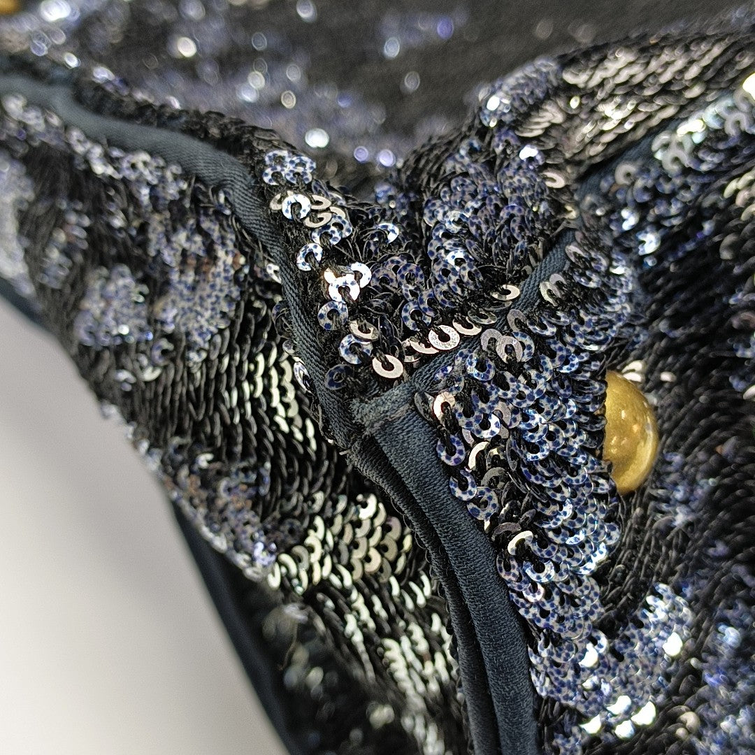 Sequins Tote Bag Blue