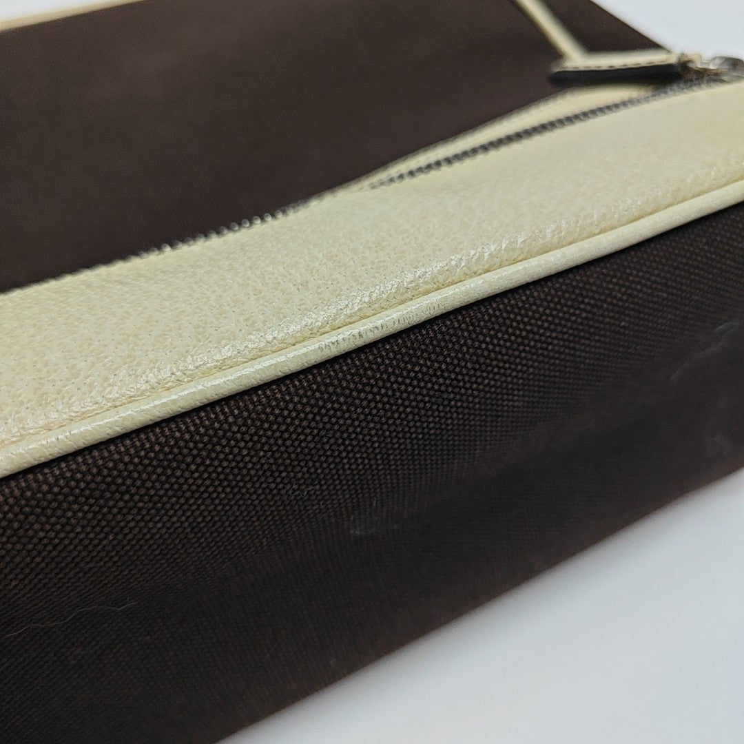 Canvas Top Handle Bag Brown
