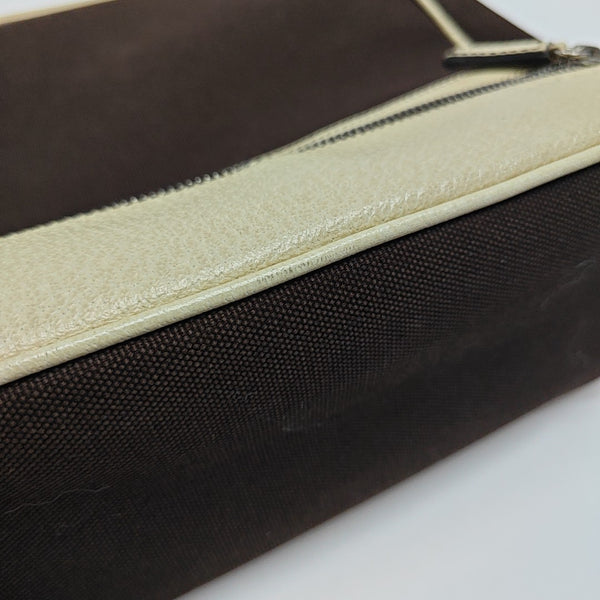 Canvas Top Handle Bag Brown