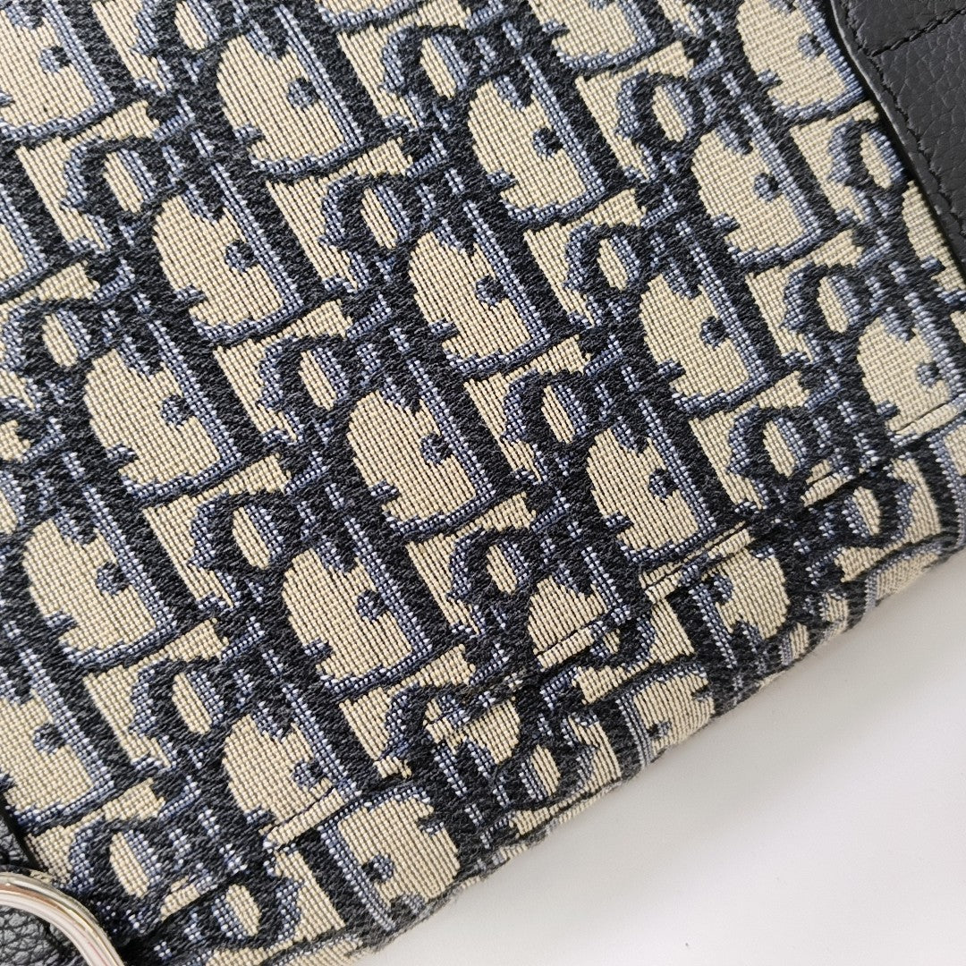 Saddle Monogram Canvas Azul