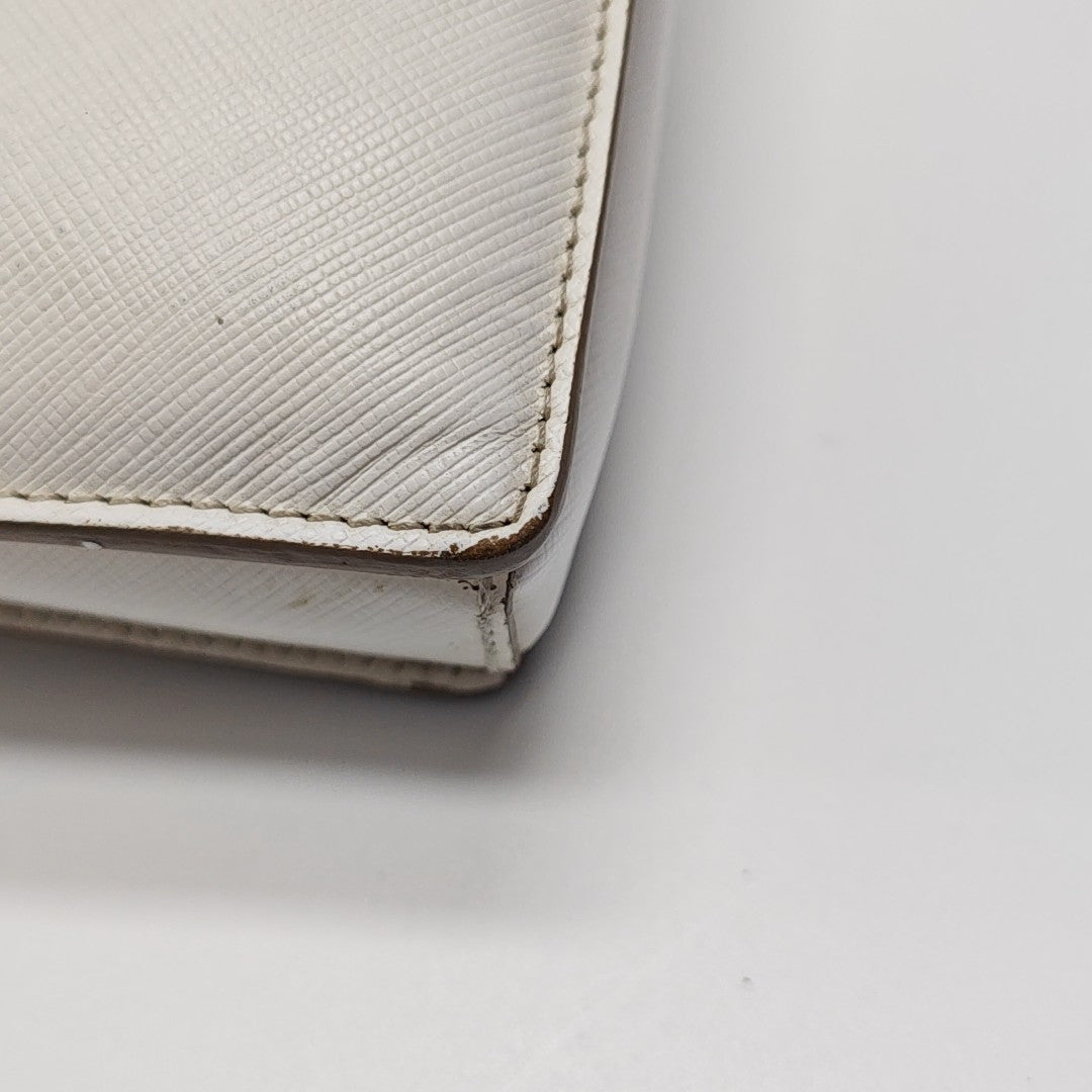 Calfskin Crossbody Bag White