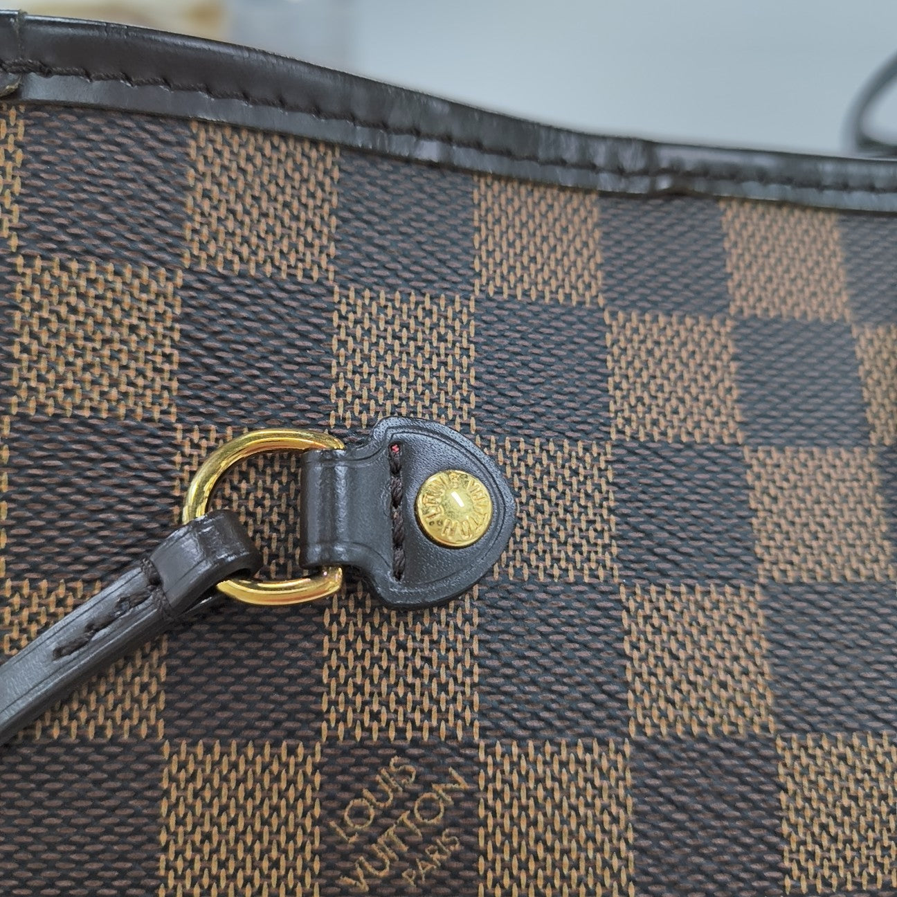 NEVERFULL MM Damier Ebene Coated Canvas Brown