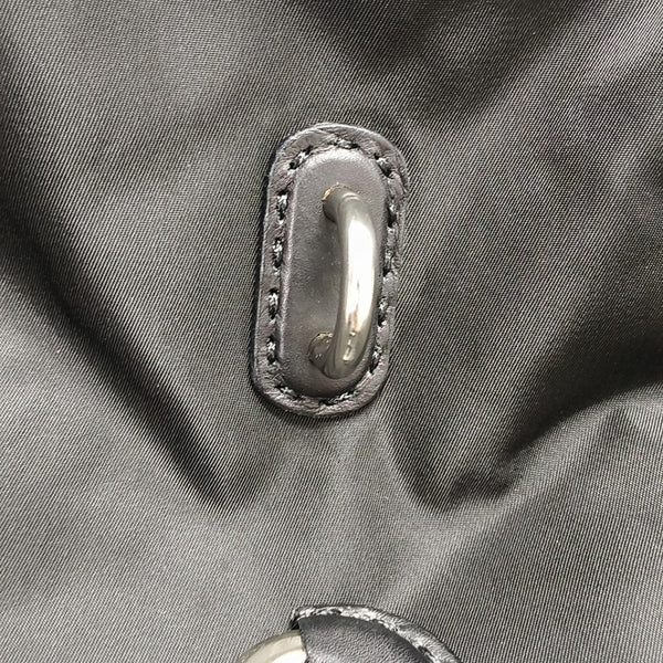 Nylon Top Handle Bag Black