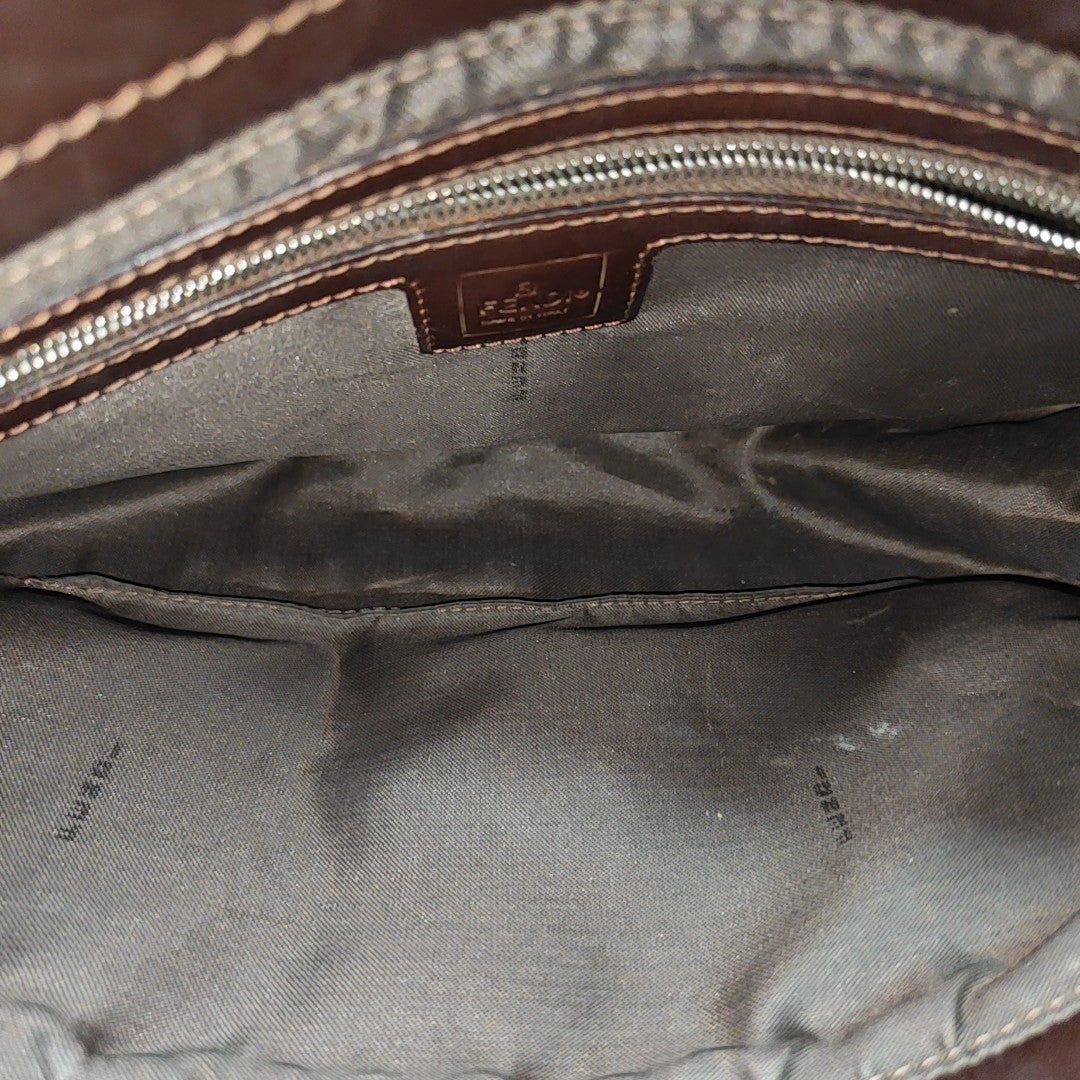 Baguette Medium Canvas Brown