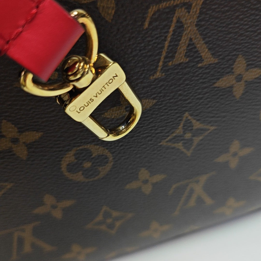 NÉONOÉ MM Monogram Coated Canvas Brown