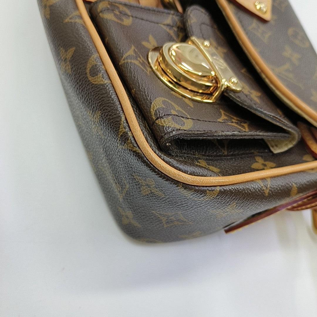 HUDSON PM Monogram Coated Canvas Brown