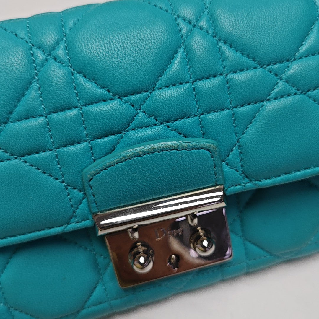 Miss Dior Cannage Calfskin Green
