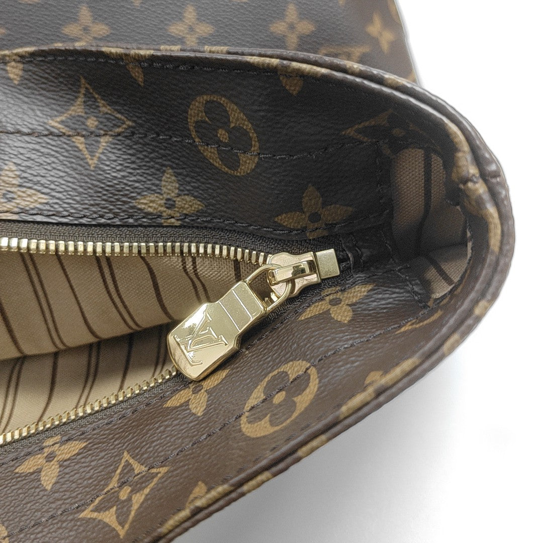 CABAS MEZZO Monogram Coated Canvas Brown