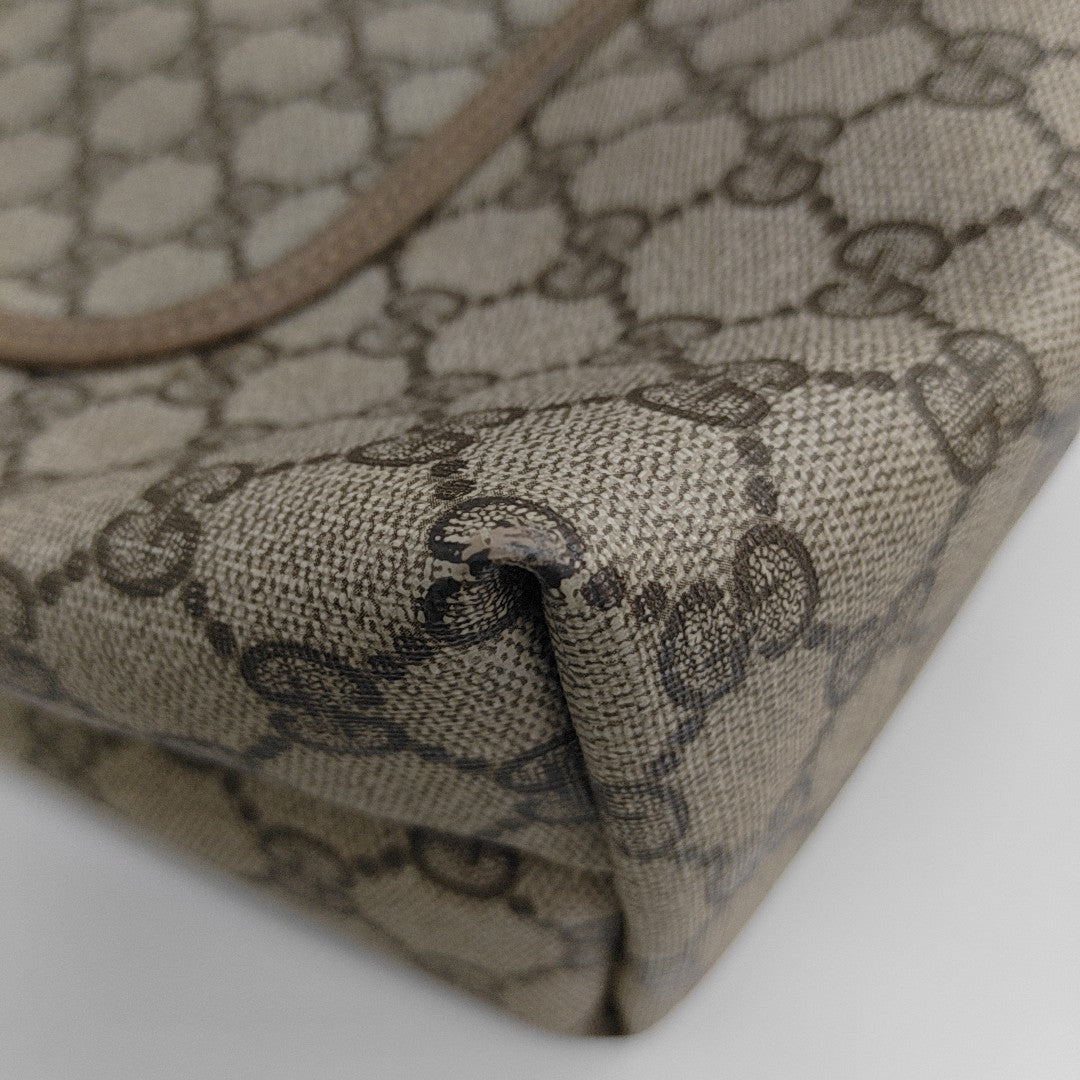 GG Supreme Monogram Coated Canvas Black