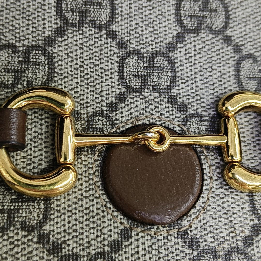 Horsebit 1955 Mini Coated Canvas Beige
