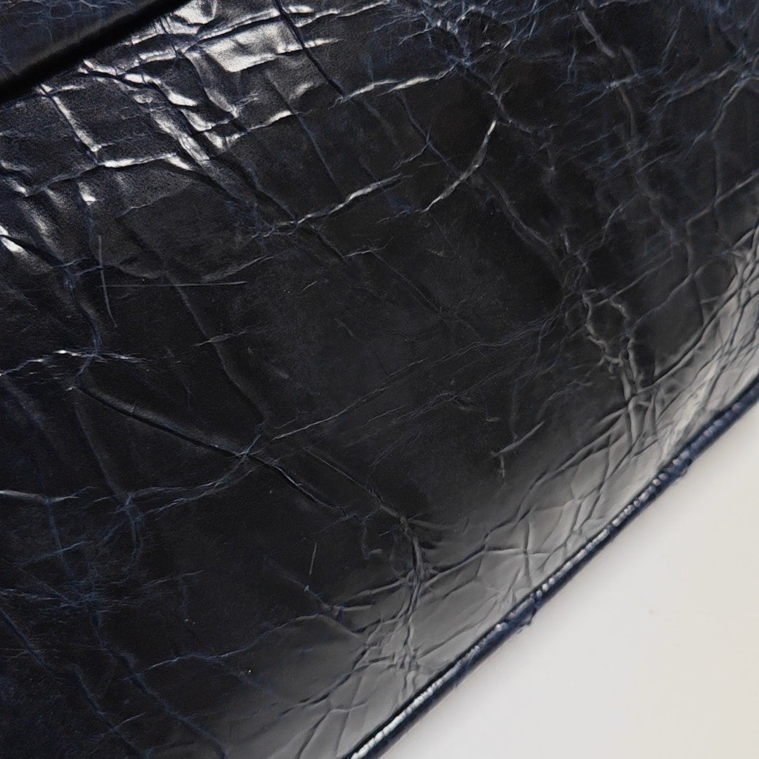 Quilted Calfskin Shoulder Bag Blue