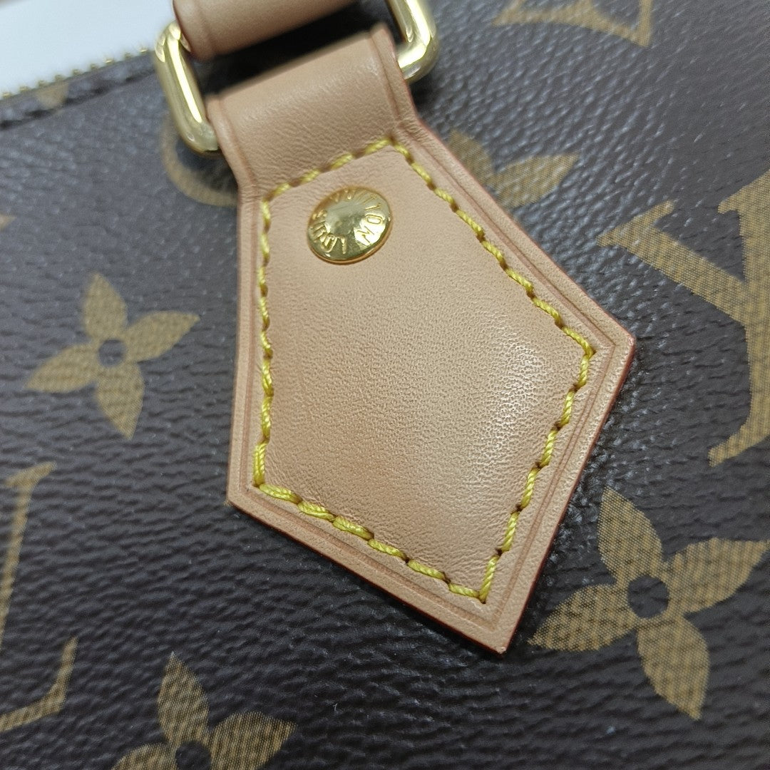 SPEEDY 20 Monogram Coated Canvas Brown